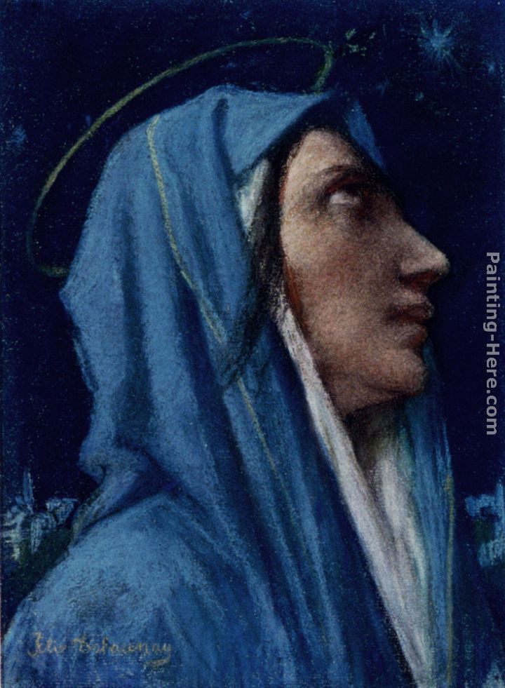 Jules-Elie Delauney The Virgin Crowned